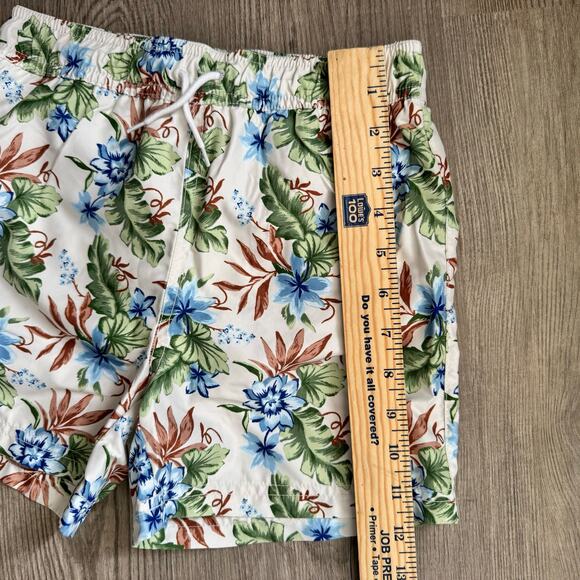 Janie & Jack Swim Trunks Boys Size 7 Hawaiian Tropical Built in Brief - Picture 8 of 12